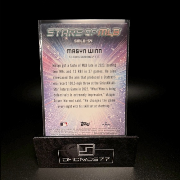 2024 Topps Masyn Winn Stars of MLB RC - Picture 2 of 2